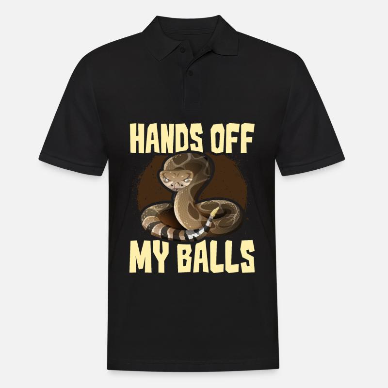 Ball Python Snake - Men's Polo Shirt - black