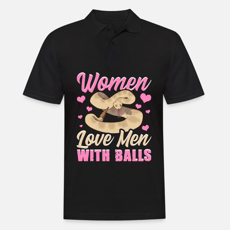 Serpent python boule - Polo Homme - noir