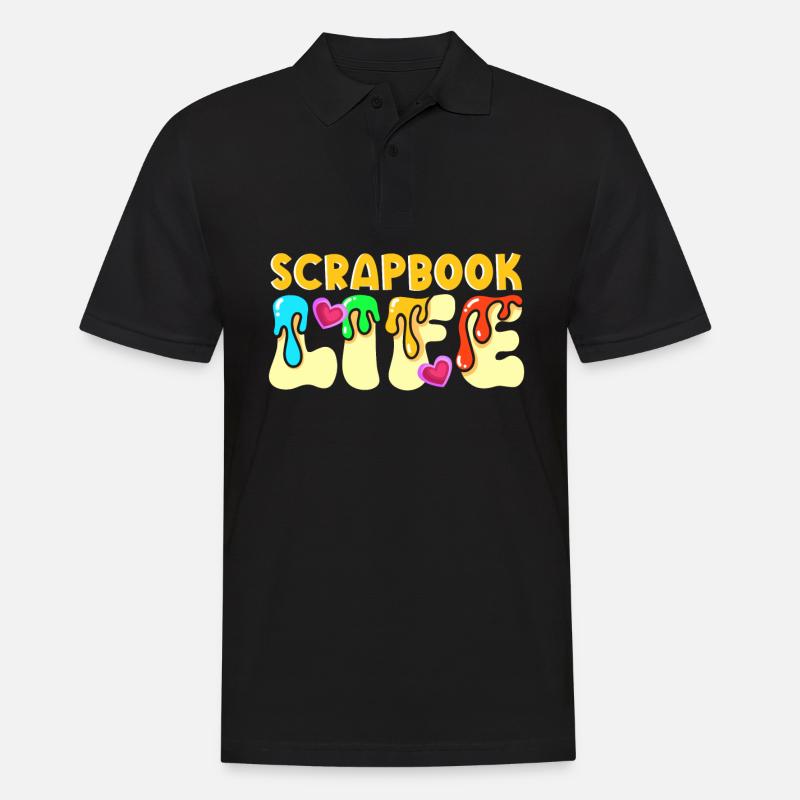 Scrapbooking Scrapbooker - Männer Poloshirt - Schwarz