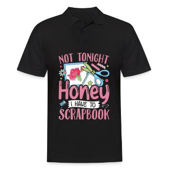 Scrapbooking Scrapbooker - Polo Homme - noir - Devant - Kai (181cm)