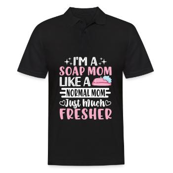 Fabrication de savon, savonnier, savonologue - Polo Homme - noir - Devant - Kai (181cm)