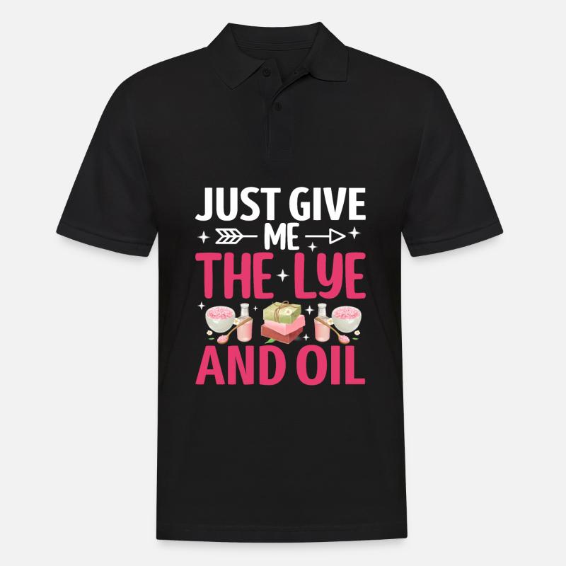 Soap Making, Soap Maker, Soapologist - Men's Polo Shirt - black