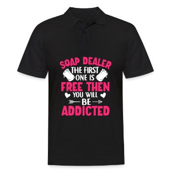 Soap Making, Soap Maker, Soapologist - Men's Polo Shirt - black - Front - Kai (181cm)