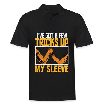 Arm wrestling arm wrestler - Men's Polo Shirt - black - Front - Kai (181cm)