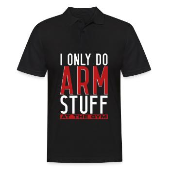 Arm wrestling arm wrestler - Men's Polo Shirt - black - Front - Kai (181cm)