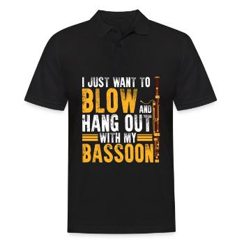 Fagottist - Männer Poloshirt - Schwarz - Vorne - Kai (181cm)