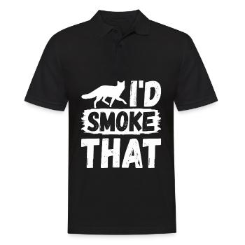 Kojotenjagd Kojotenjäger Yote - Männer Poloshirt - Schwarz - Vorne - Kai (181cm)