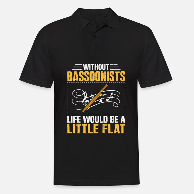Fagott - Männer Poloshirt - Schwarz