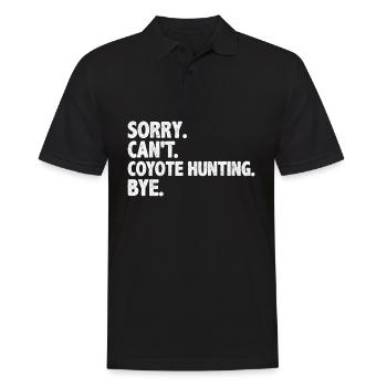 Coyote Hunter Yote - Men's Polo Shirt - black - Front - Kai (181cm)