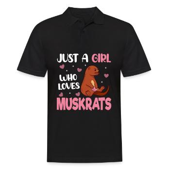 Rat musqué rétro - Polo Homme - noir - Devant - Kai (181cm)