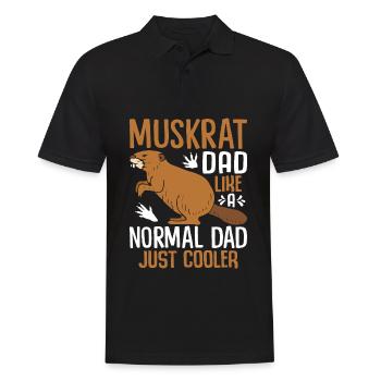 Rat musqué rétro - Polo Homme - noir - Devant - Kai (181cm)