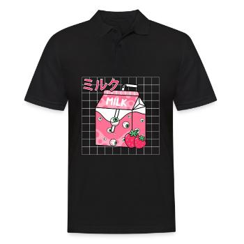 Esthétique bizarre Kawaii Japonais Mignon Mil - Polo Homme - noir - Devant - Kai (181cm)