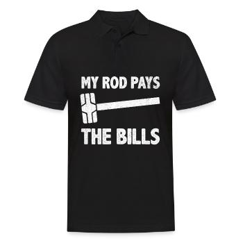 Fun day of house demolition - Men's Polo Shirt - black - Front - Kai (181cm)