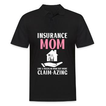 Funny Insurance Broker - Men's Polo Shirt - black - Front - Kai (181cm)