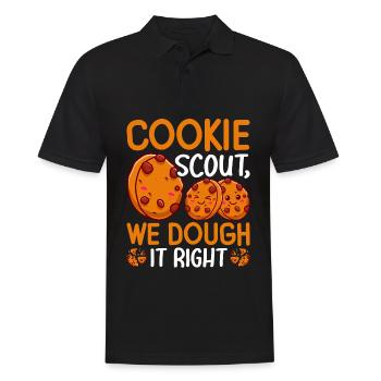 Funny Cookie Vendor - Men's Polo Shirt - black - Front - Kai (181cm)
