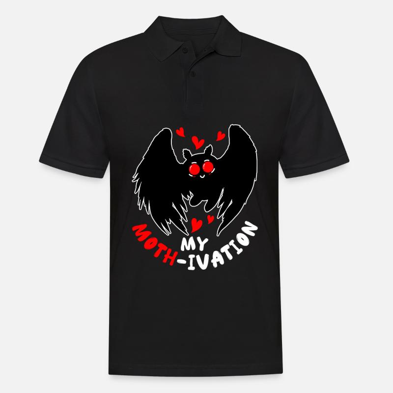 Mothman Kryptide Kryptozoologie - Männer Poloshirt - Schwarz