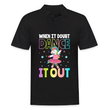 Ballett Ballerina - Männer Poloshirt - Schwarz - Vorne - Kai (181cm)
