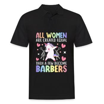 Hairstylistin - Männer Poloshirt - Schwarz - Vorne - Kai (181cm)