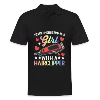 Hairdresser Hairdresser - Men's Polo Shirt - black - Front - Kai (181cm)