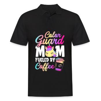 Female Flag Guard - Men's Polo Shirt - black - Front - Kai (181cm)