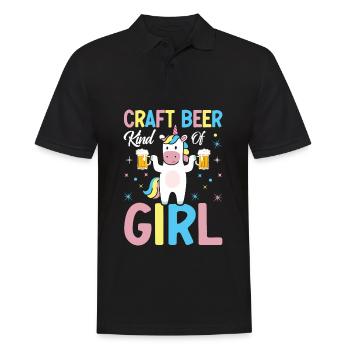 Brasserie artisanale Girl Home Brewery - Polo Homme - noir - Devant - Kai (181cm)