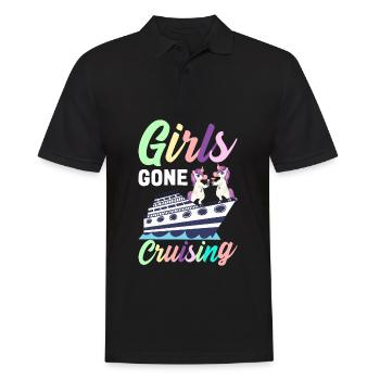 Cruise Girl Vacation - Men's Polo Shirt - black - Front - Kai (181cm)
