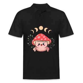 Chapeau champignon Kawaii Cottagecore Blobfish - Polo Homme - noir - Devant - Kai (181cm)