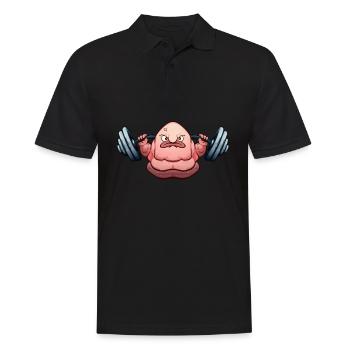 Blobfish Powerlifting Haltérophilie Haltérophile Haltérophile - Polo Homme - noir - Devant - Kai (181cm)