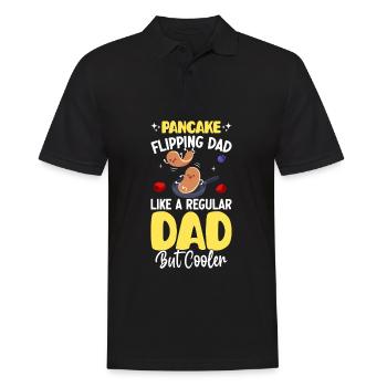 Funny Pancake Maker - Men's Polo Shirt - black - Front - Kai (181cm)