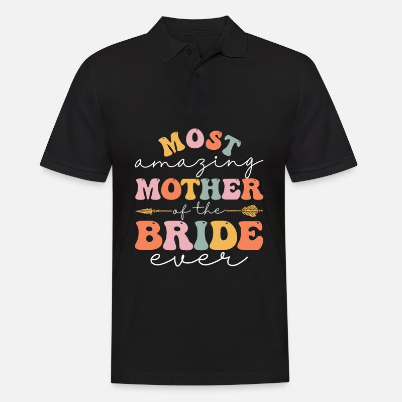 Groovy Brautparty Brautmutter - Männer Poloshirt - Schwarz