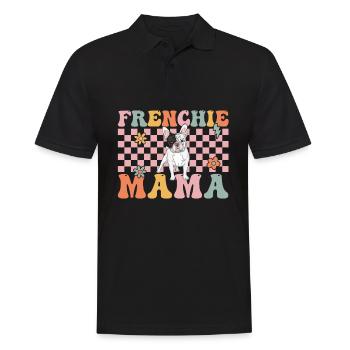 Groovy Bouledogue Français Maman Bulldogliebh - Polo Homme - noir - Devant - Kai (181cm)