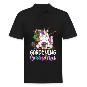Jardinière Amoureuse Des Plantes - Polo Homme - noir - Devant - Kai (181cm)