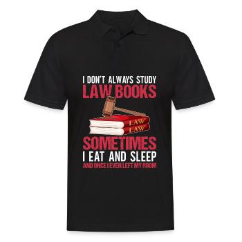 Lustiger Jurastudent Jurastudium - Männer Poloshirt - Schwarz - Vorne - Kai (181cm)