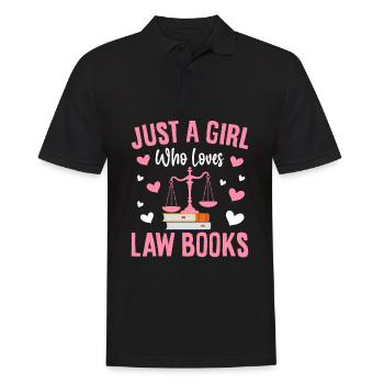 Jurastudent Jurastudium - Männer Poloshirt - Schwarz - Vorne - Kai (181cm)