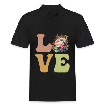 Florist, Flower, Flower Gardener - Men's Polo Shirt - black - Front - Kai (181cm)