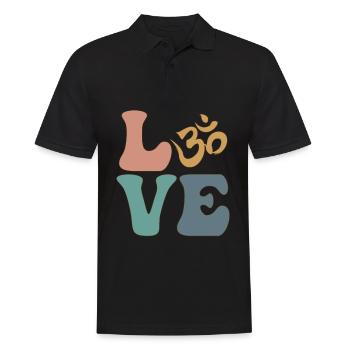 Om Symbole Méditation Bouddhisme Bouddhiste - Polo Homme - noir - Devant - Kai (181cm)
