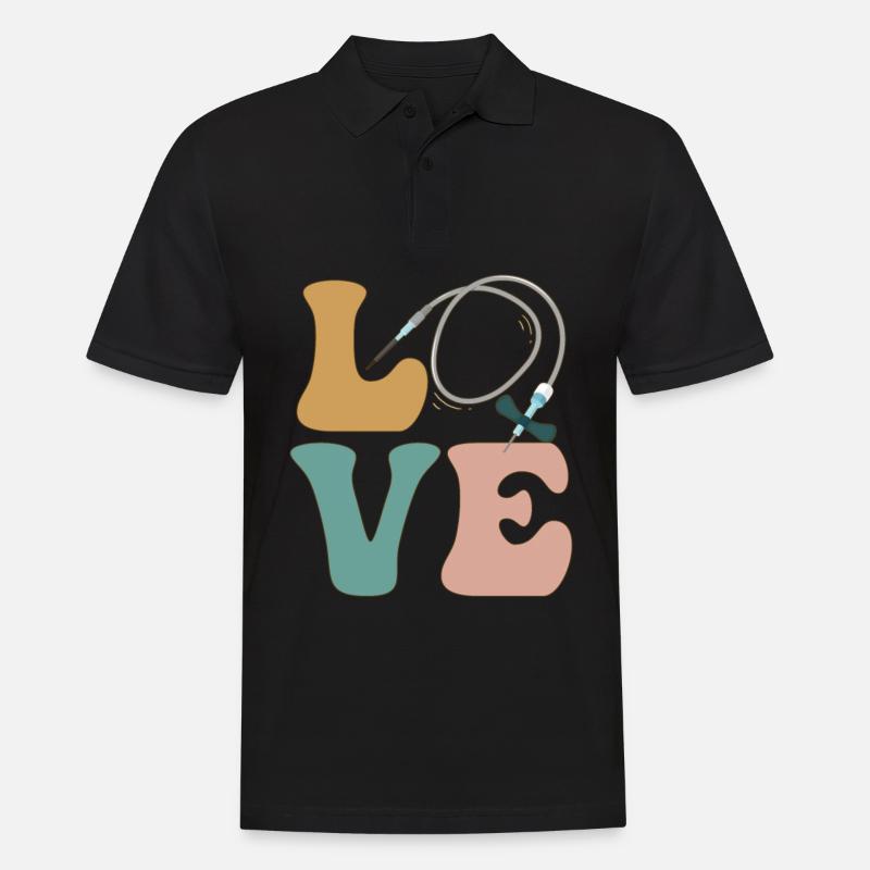 Phlebotomist Phlebotomietechniker Blutspender - Männer Poloshirt - Schwarz