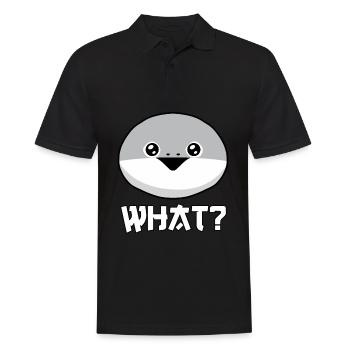 Drôle Sacabambaspis Visage Poisson Meme - Polo Homme - noir - Devant - Kai (181cm)