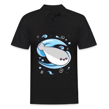 Sacabambaspis Poisson Meme Eau - Polo Homme - noir - Devant - Kai (181cm)
