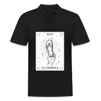 La Chancla Survivor Tarot Card Mexico Puerto Rico - Men's Polo Shirt - black - Front - Kai (181cm)