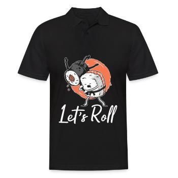 Sushi Sashimi Japonais Cuisine Asiatique - Polo Homme - noir - Devant - Kai (181cm)