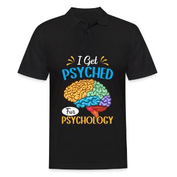 Drôle Psychologue Psychologue - Polo Homme - noir - Devant - Kai (181cm)