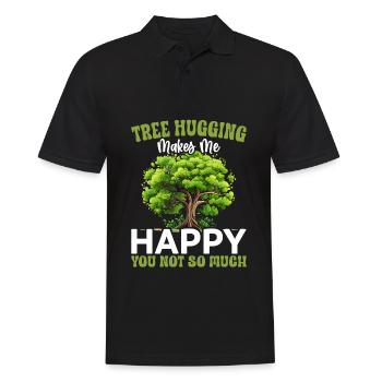 Tree conservationists and environmentalists - Men's Polo Shirt - black - Front - Kai (181cm)