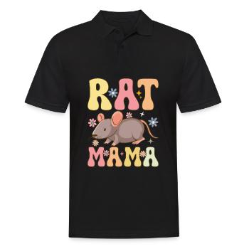 Groovy Rat Mom Femelle Rat Propriétaire d’animaux de compagnie - Polo Homme - noir - Devant - Kai (181cm)