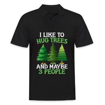 Tree conservationists and environmentalists - Men's Polo Shirt - black - Front - Kai (181cm)