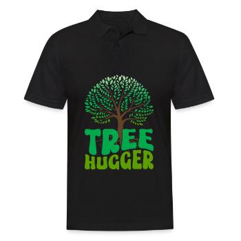 Environmentalists, nature lovers - Men's Polo Shirt - black - Front - Kai (181cm)