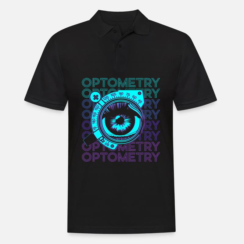 Optometrie Optometristen Optiker Retro - Männer Poloshirt - Schwarz