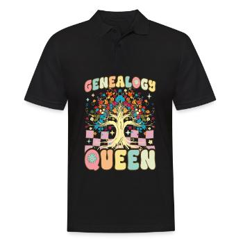 Généalogie Reine Généalogiste Groovy Ascendance - Polo Homme - noir - Devant - Kai (181cm)