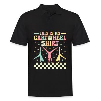Groovy Gymnastique Gymnaste Acrobate C’est Mon Chariot - Polo Homme - noir - Devant - Kai (181cm)