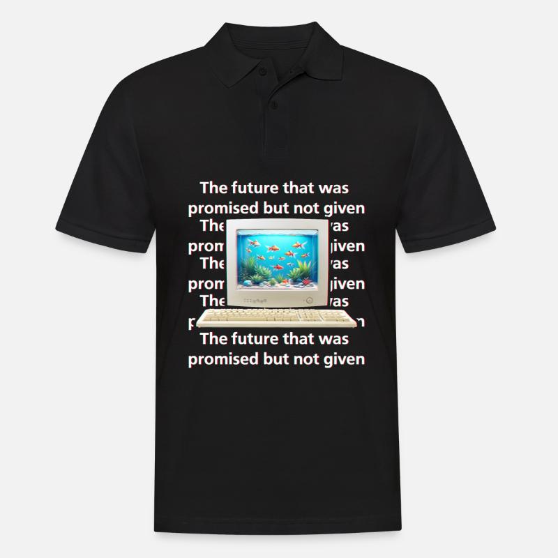 Frutiger Aero Aesthetic Tech - Polo Homme - noir